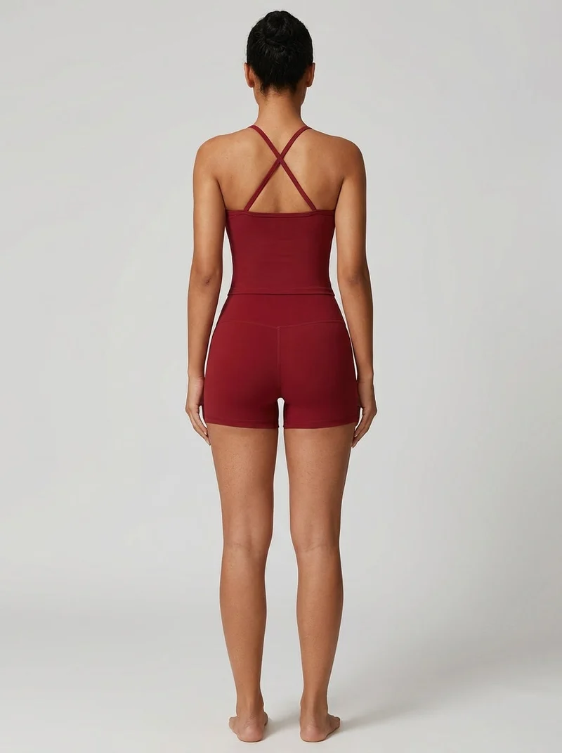 Ensemble yoga polaire soutien-gorge rembourré