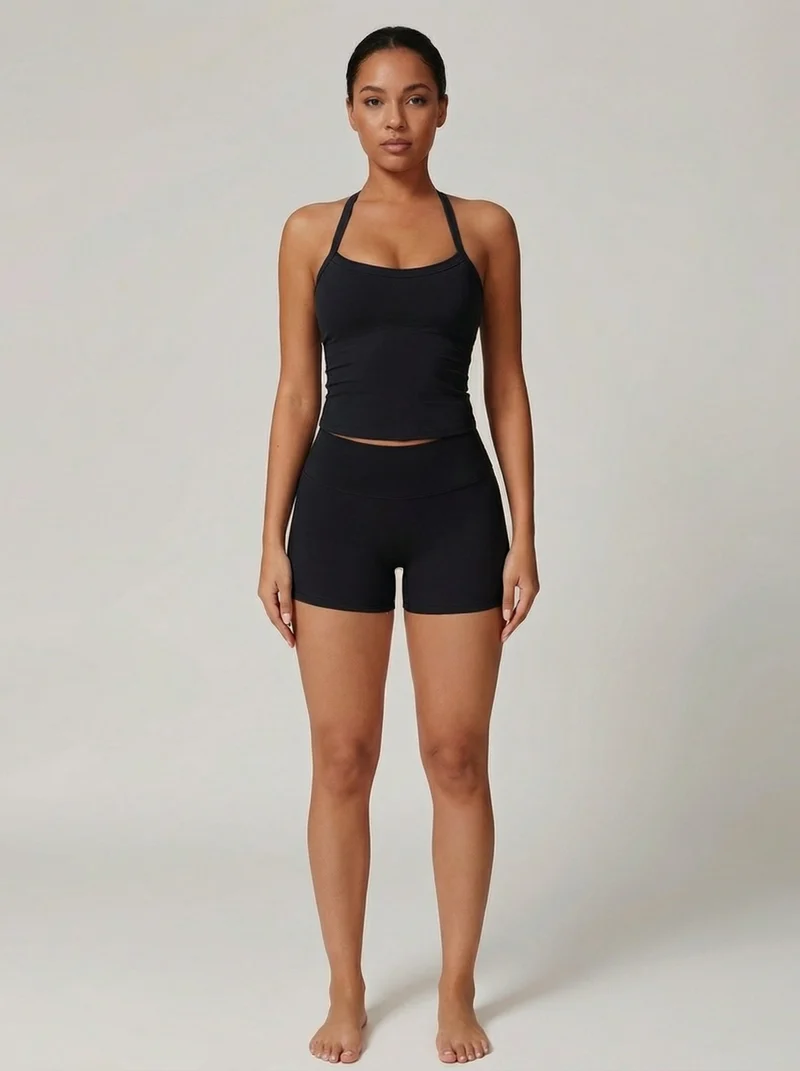 Ensemble yoga polaire soutien-gorge rembourré