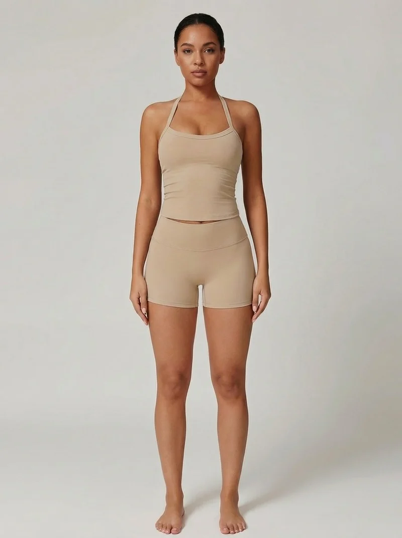 Ensemble yoga polaire soutien-gorge rembourré