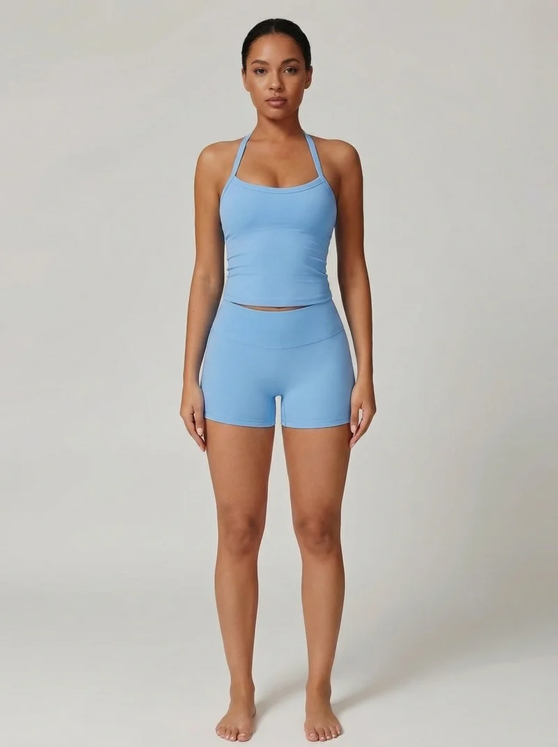 Ensemble yoga polaire soutien-gorge rembourré