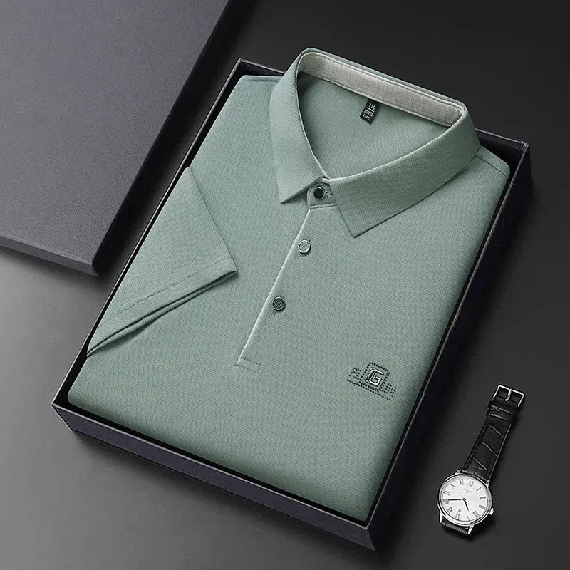 Chemise polo homme manches courtes élégante et respirante