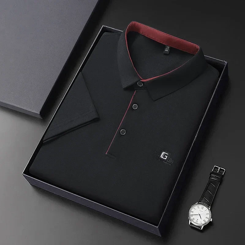 Chemise polo homme manches courtes élégante et respirante