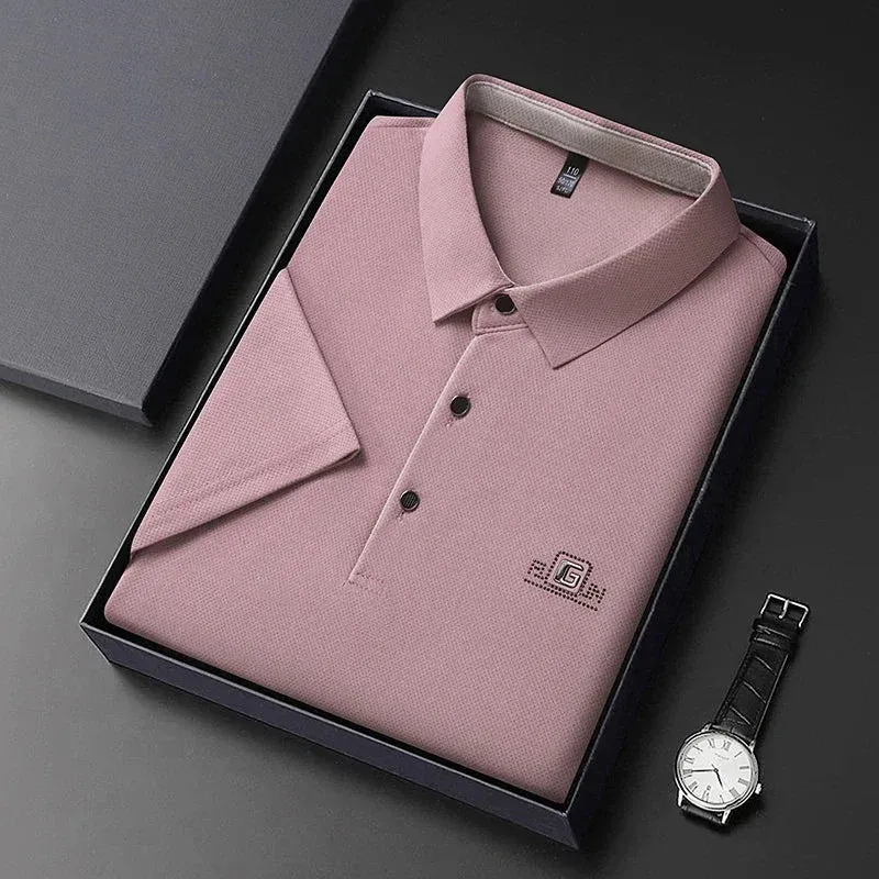 Chemise polo homme manches courtes élégante et respirante