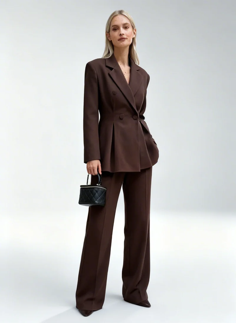 Tailleur Élégant Femme Blazer Structuré