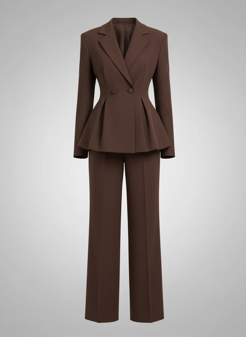 Tailleur Élégant Femme Blazer Structuré