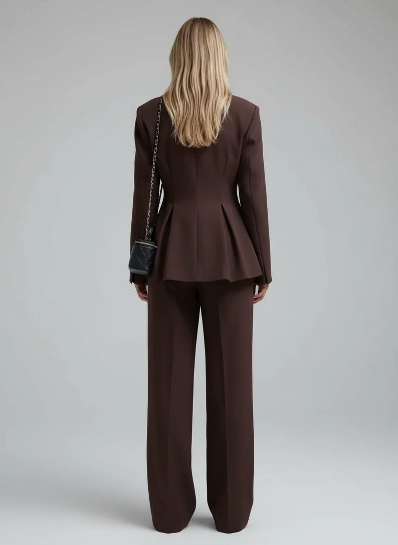 Tailleur Élégant Femme Blazer Structuré