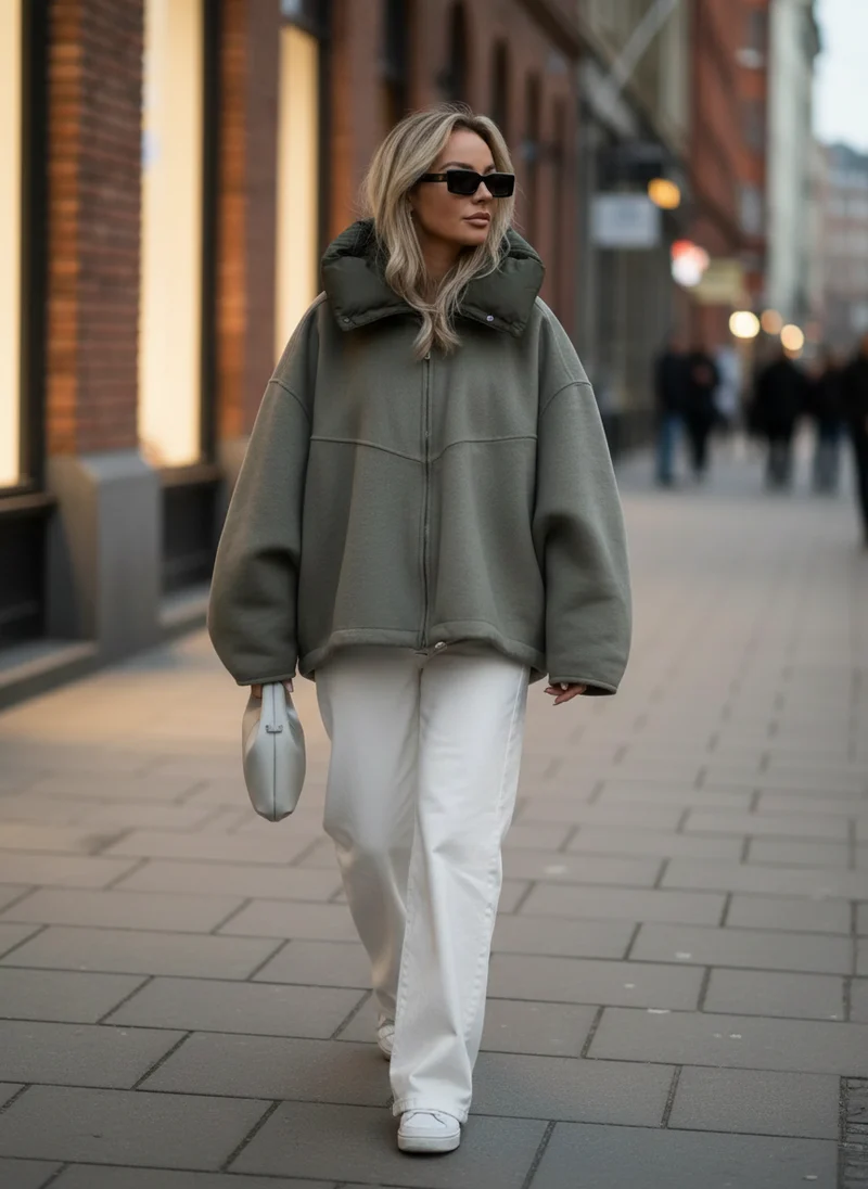 Veste à capuche femme élégante coupe moderne