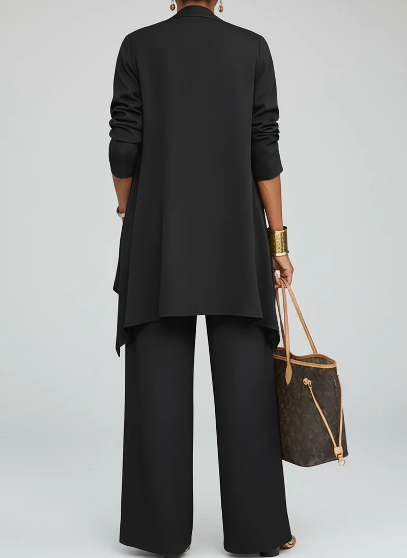 Tailleur Pantalon Élégant Femme Hiver