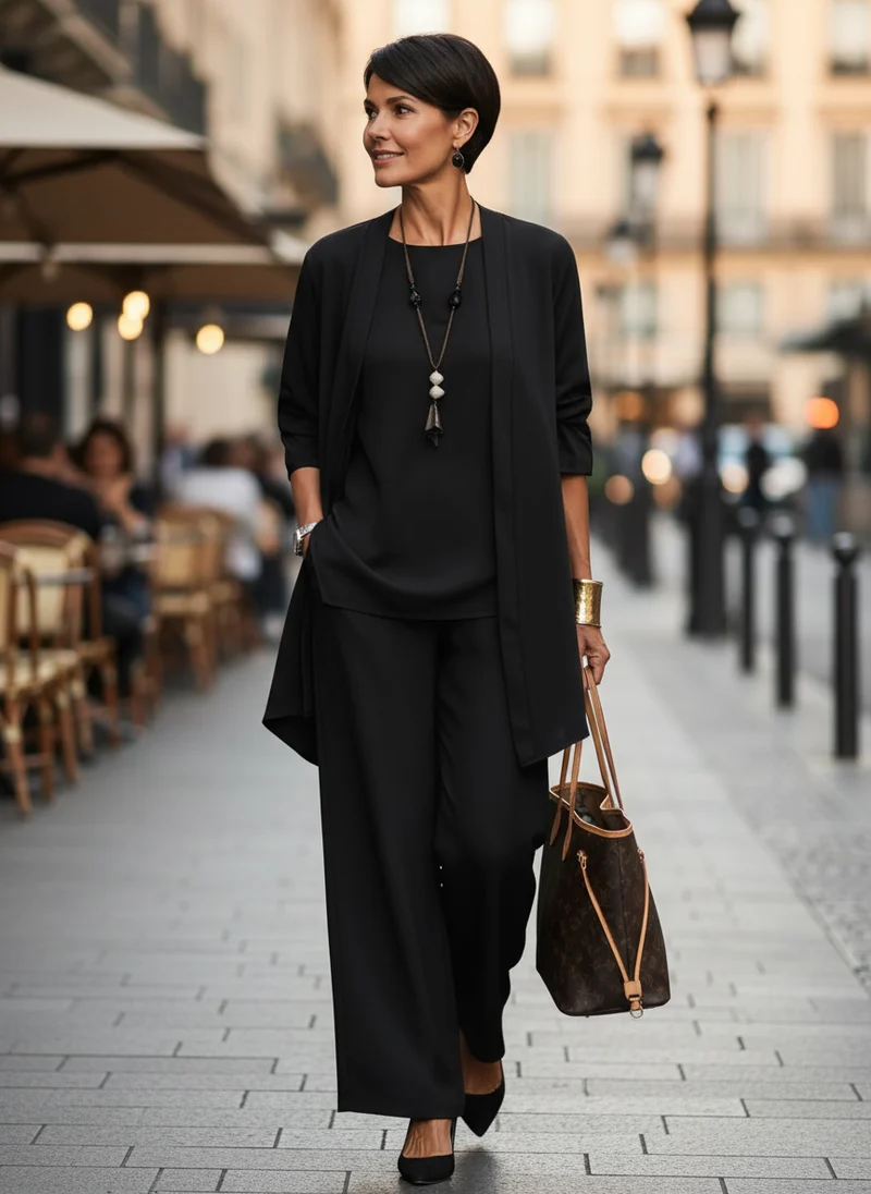 Tailleur Pantalon Élégant Femme Hiver