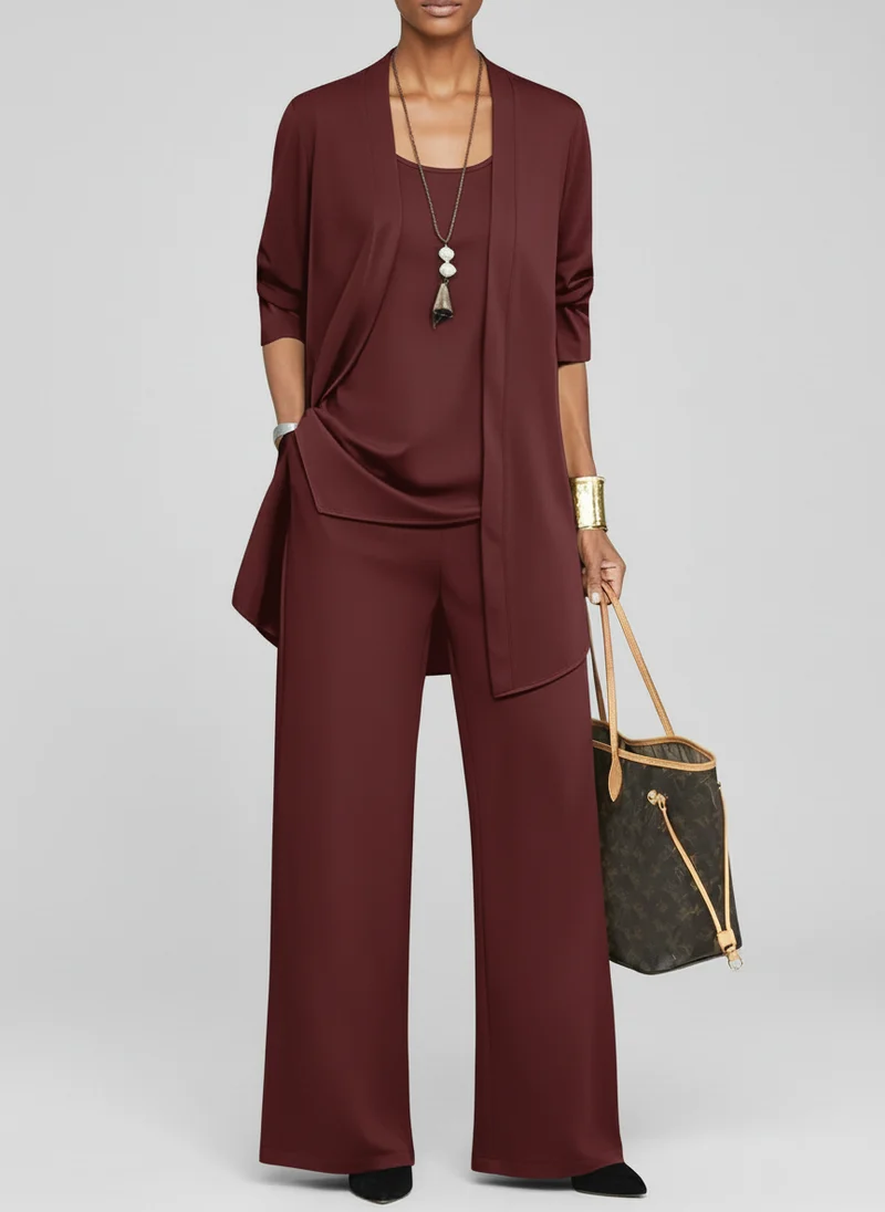 Tailleur Pantalon Élégant Femme Hiver