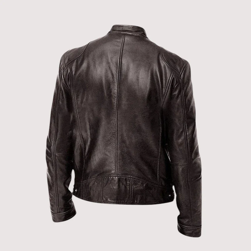 Veste en Cuir pour Homme, Style Authentique et Polyvalent