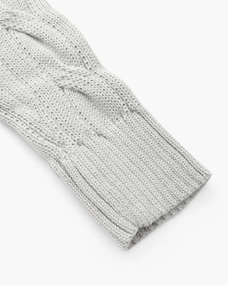 Pull Zippé à Col Montant en Coton Premium