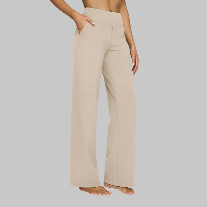 Pantalon Stretch Confort Taille Haute pour Femme au Style Élégant et Décontracté