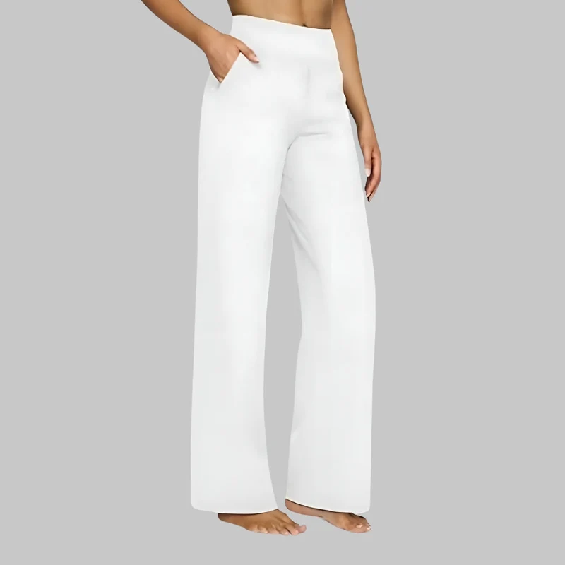 Pantalon Stretch Confort Taille Haute pour Femme au Style Élégant et Décontracté