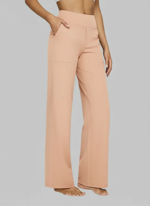 Pantalon Stretch Confort Taille Haute pour Femme au Style Élégant et Décontracté