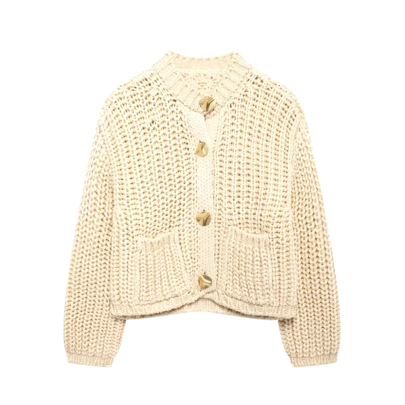 Veste Courte en Maille Chic pour Femme, Idéale pour la Superposition