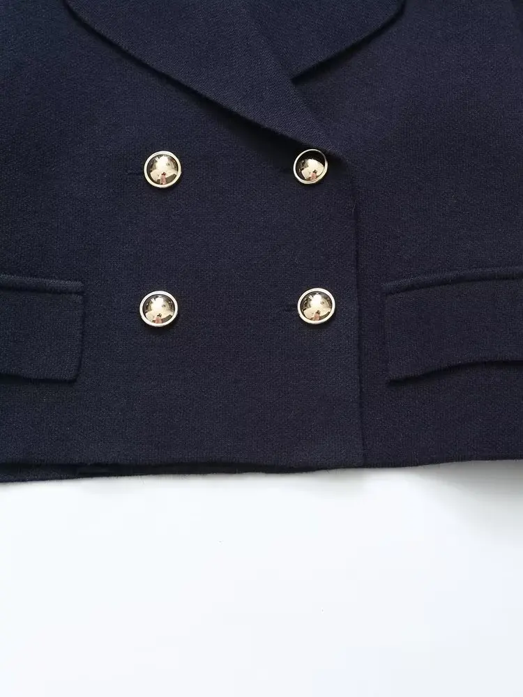 Veste Oversize Double Boutonnage Femme Mi-Saison