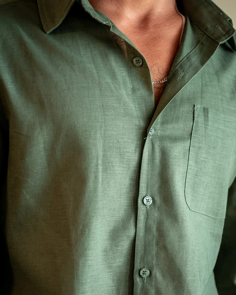 Chemise en Lin 100 % Naturel Élégance Décontractée