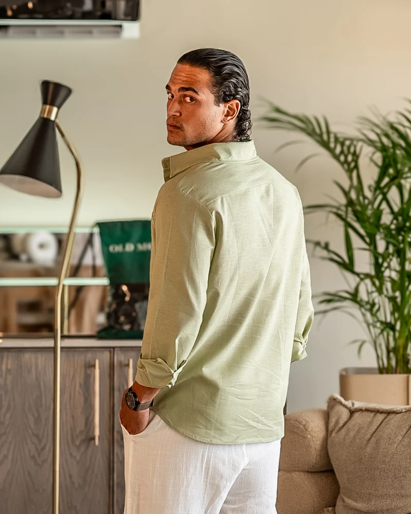 Chemise en Lin 100 % Naturel Élégance Décontractée