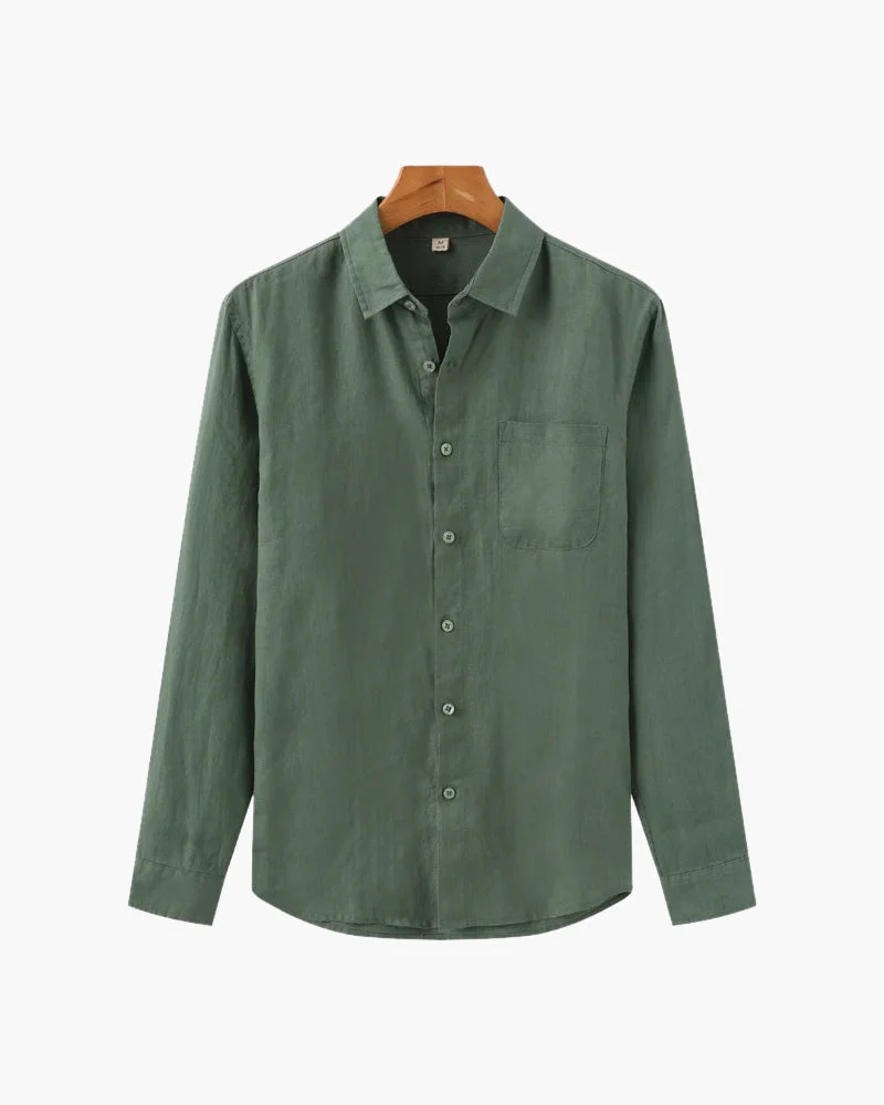 Chemise en Lin 100 % Naturel Élégance Décontractée