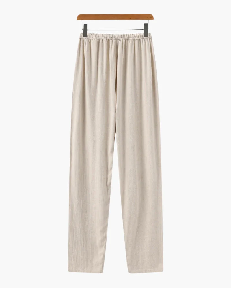 Pantalon Slim en Lin Léger et Respirant pour Homme