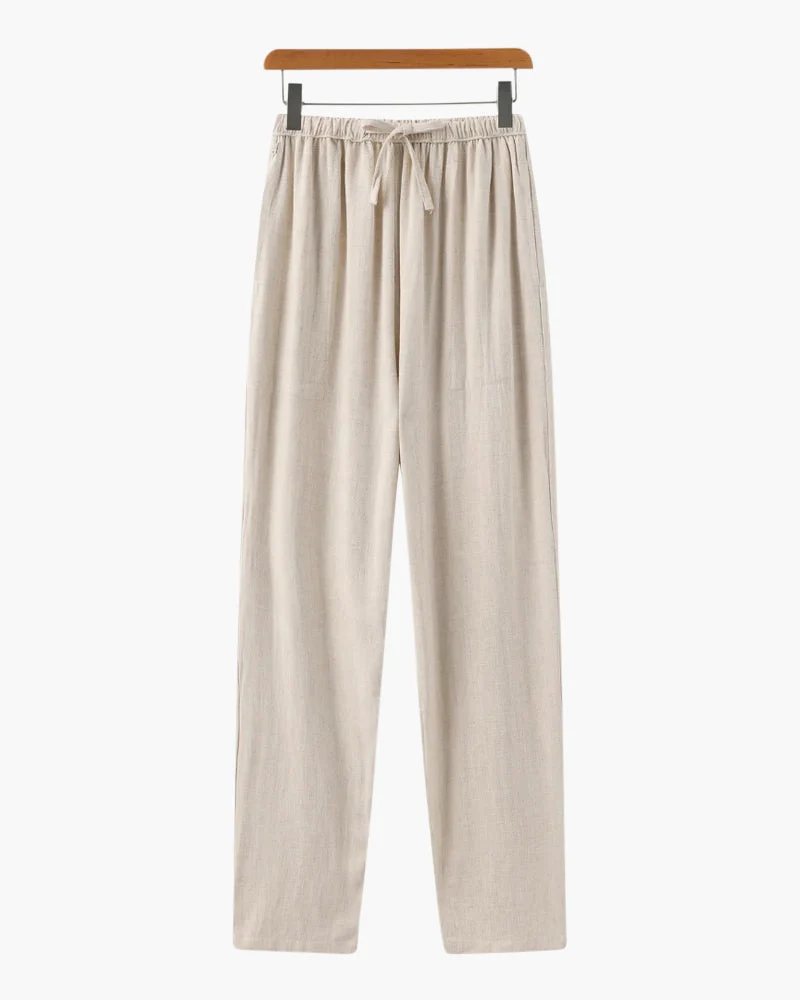 Pantalon Slim en Lin Léger et Respirant pour Homme