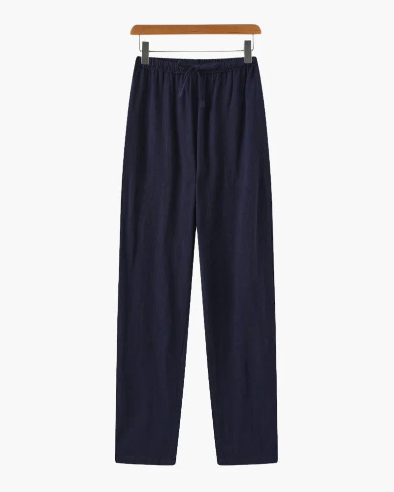 Pantalon Slim en Lin Léger et Respirant pour Homme