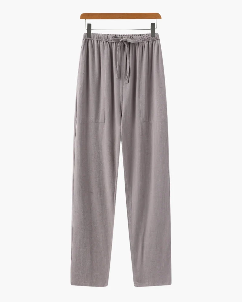 Pantalon Slim en Lin Léger et Respirant pour Homme