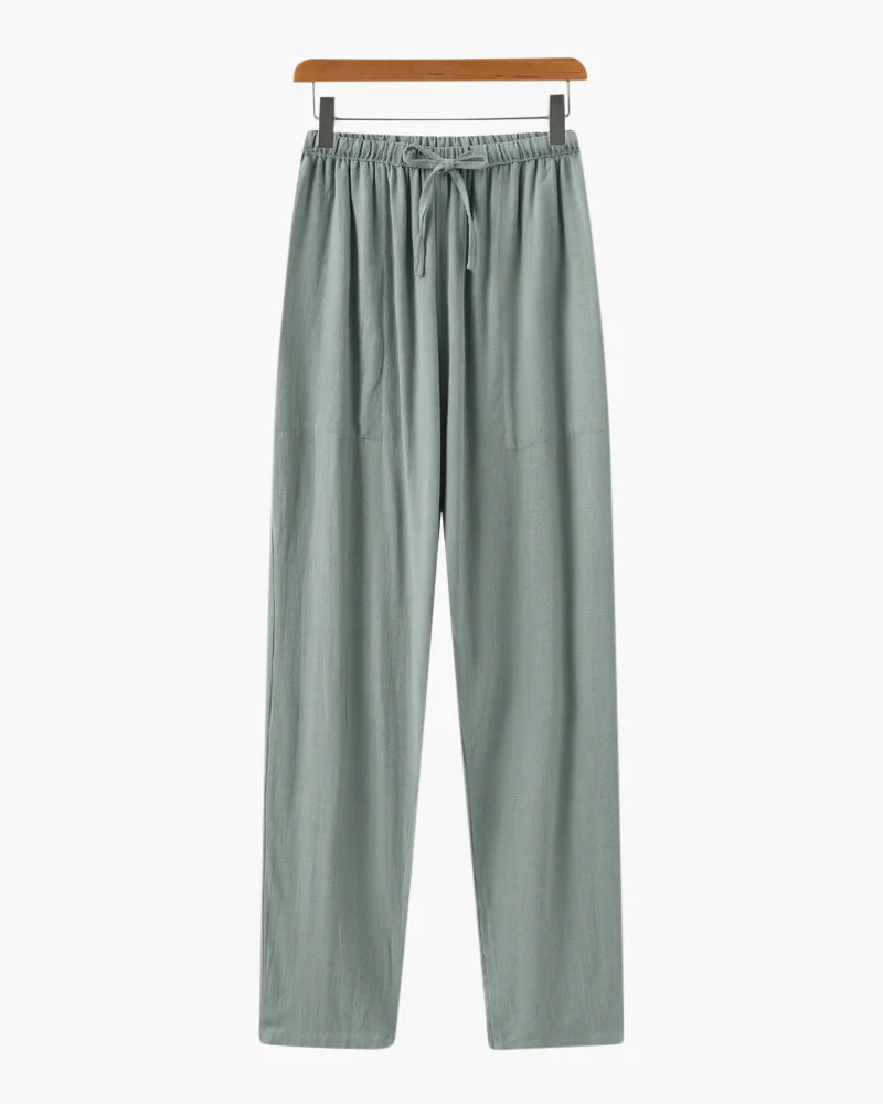 Pantalon Slim en Lin Léger et Respirant pour Homme