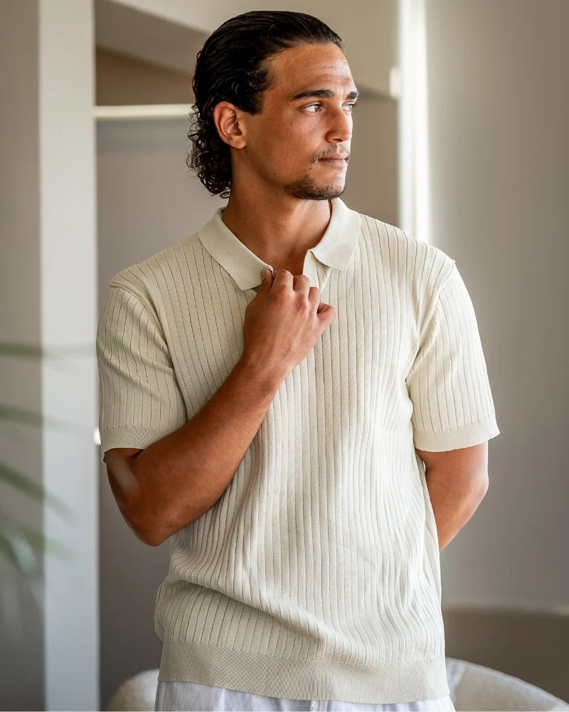 Polo Côtelé Premium en Maille Respirante