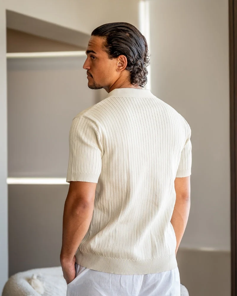 Polo Côtelé Premium en Maille Respirante
