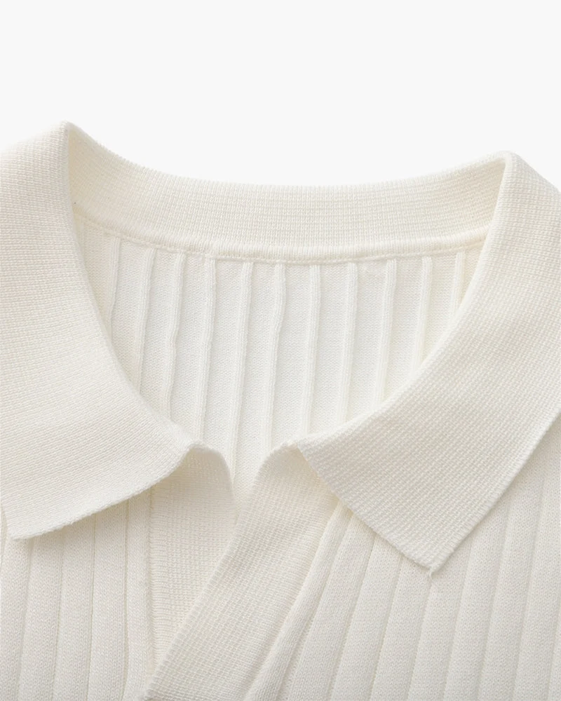 Polo Côtelé Premium en Maille Respirante