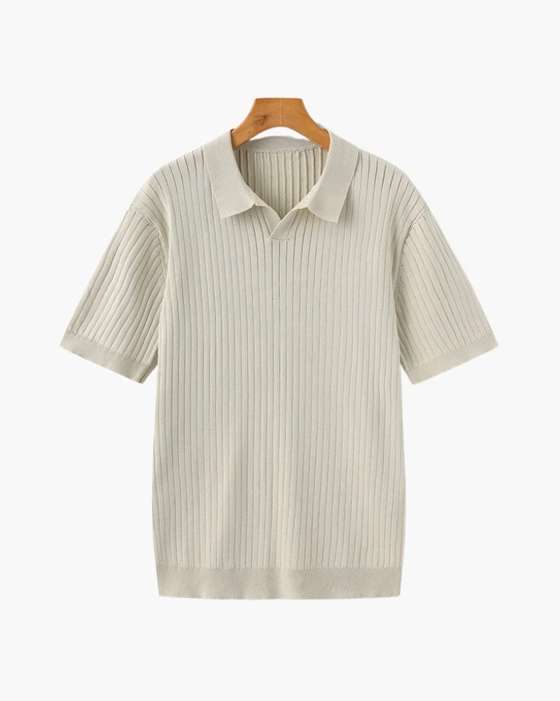 Polo Côtelé Premium en Maille Respirante