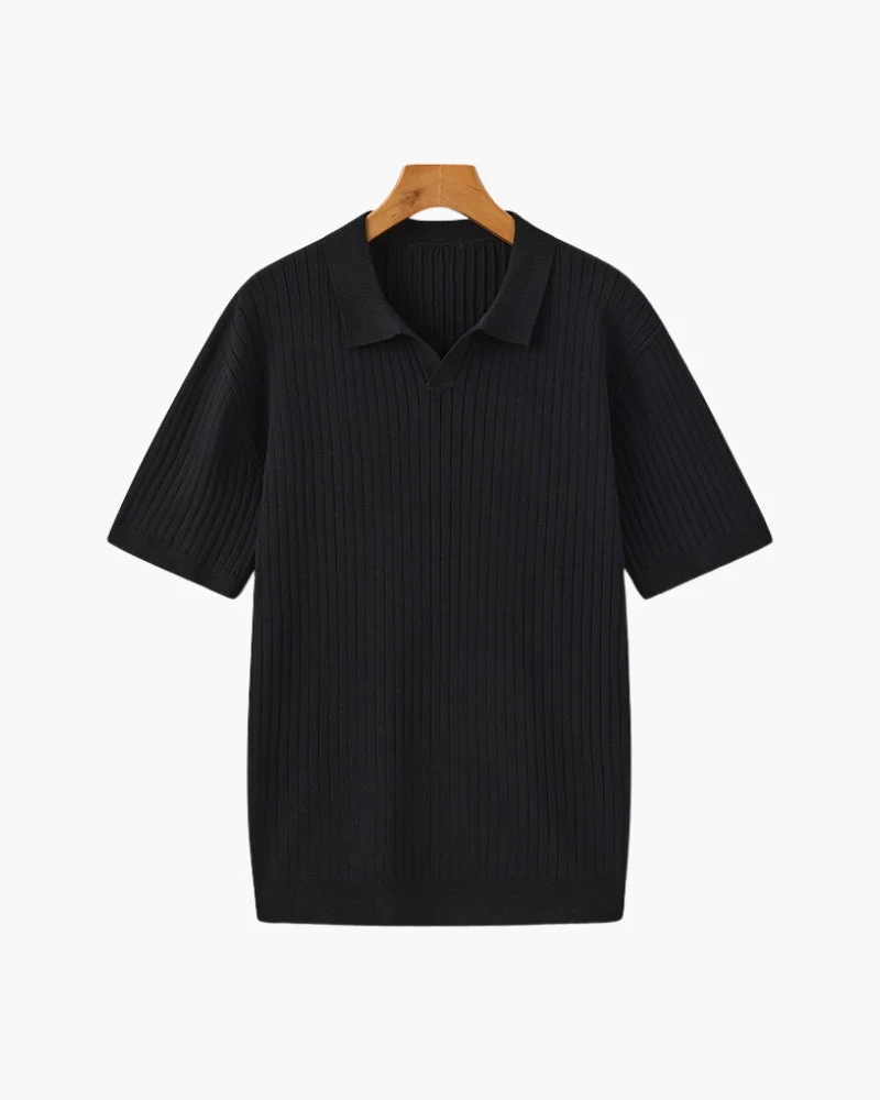 Polo Côtelé Premium en Maille Respirante