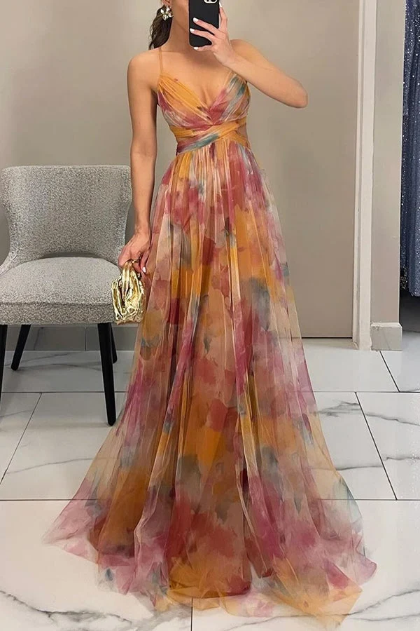 Robe d’Été Légère à Motif Floral – Silhouette Féminine Élégante
