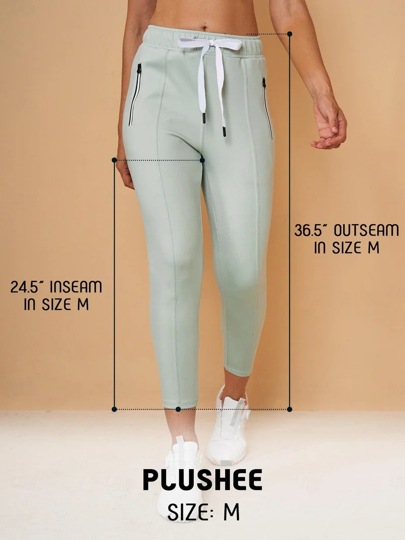 Pantalon Capri en Sweat avec Cordon de Serrage – Coupe Décontractée