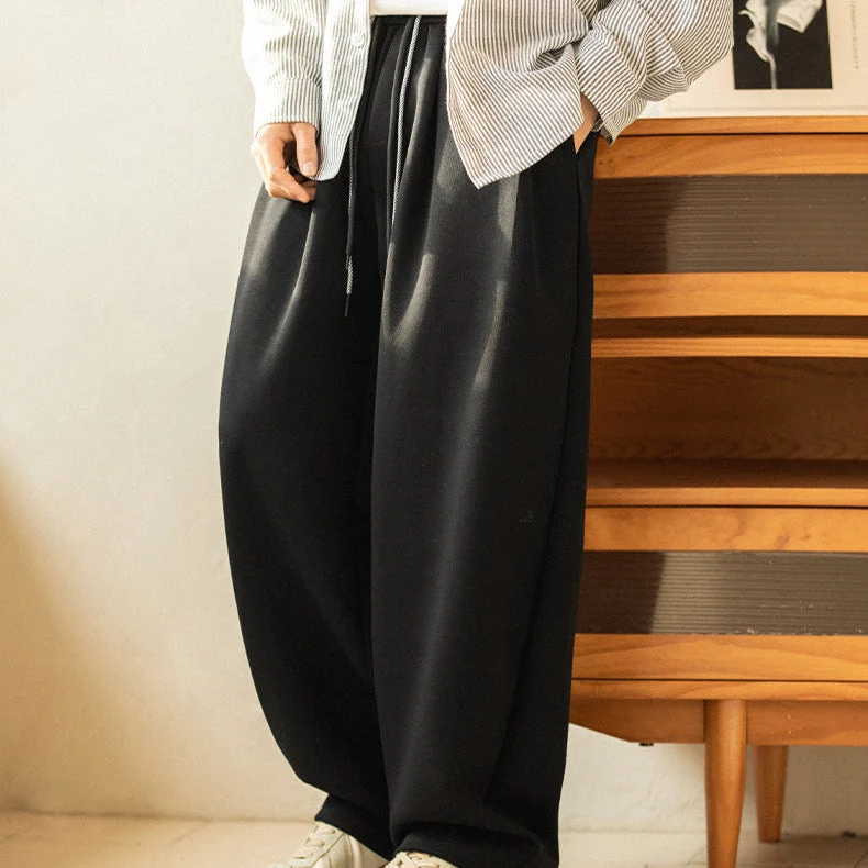 Pantalon Large Décontracté avec Cordon de Serrage Ajustable – Confort
