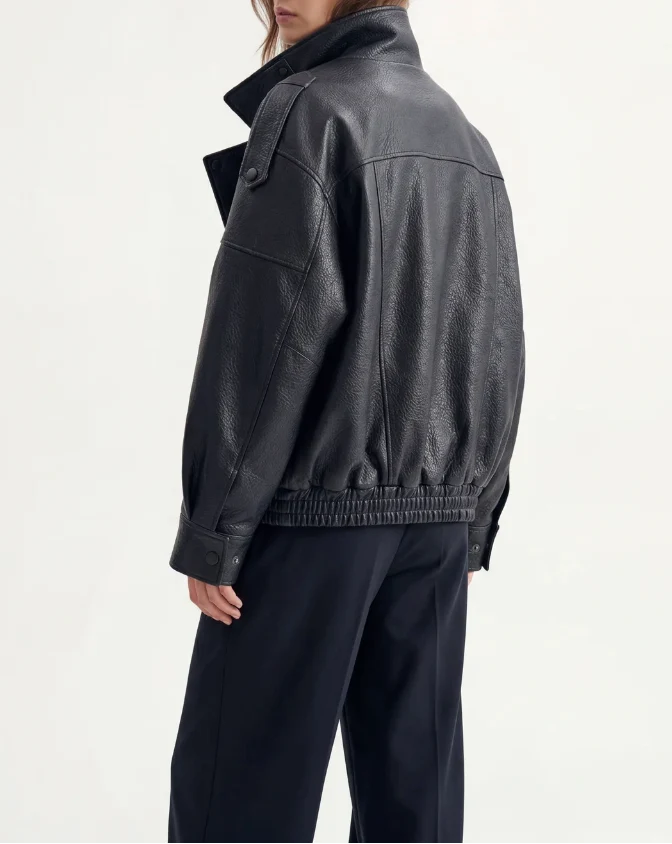 Veste en Cuir Asymétrique pour Femme | Style Moderne & Audacieux