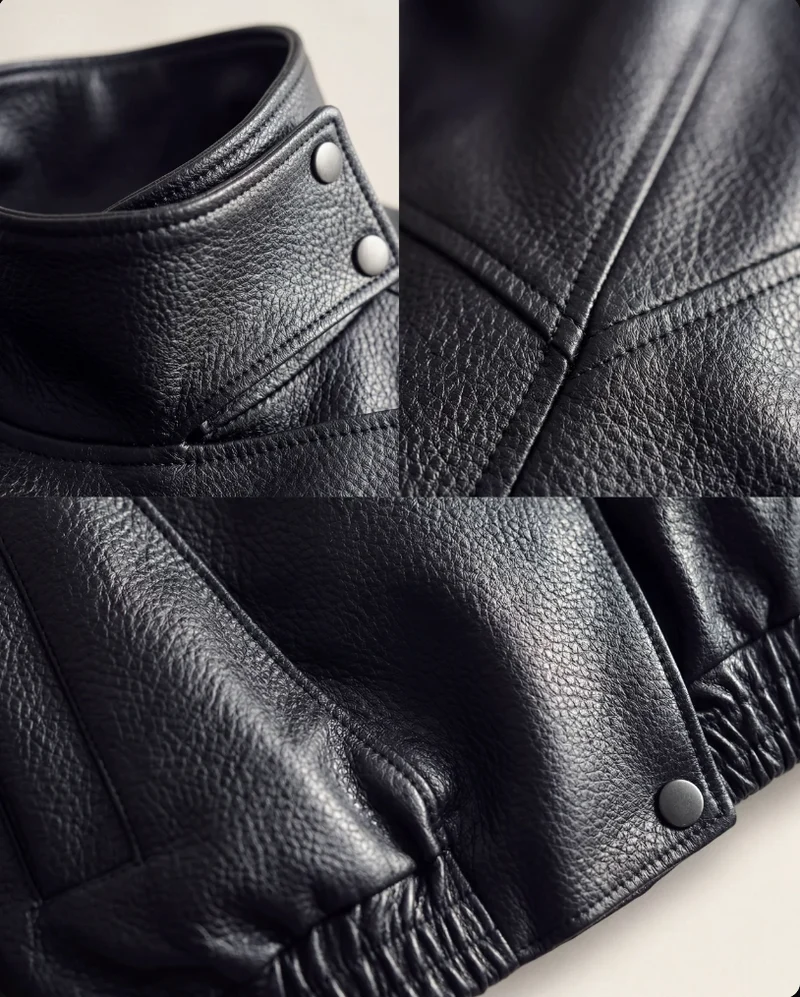 Veste en Cuir Asymétrique pour Femme | Style Moderne & Audacieux