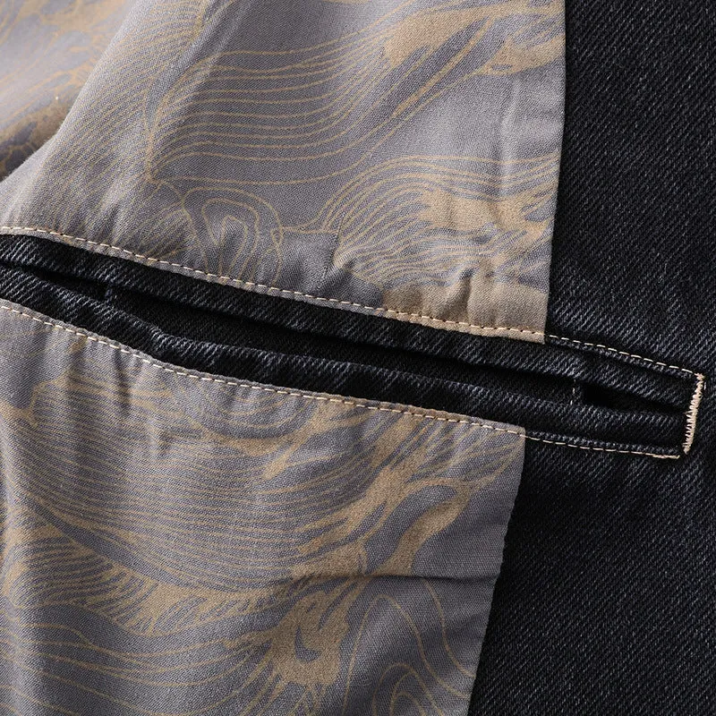 Veste en Denim Premium Coupe Structurée