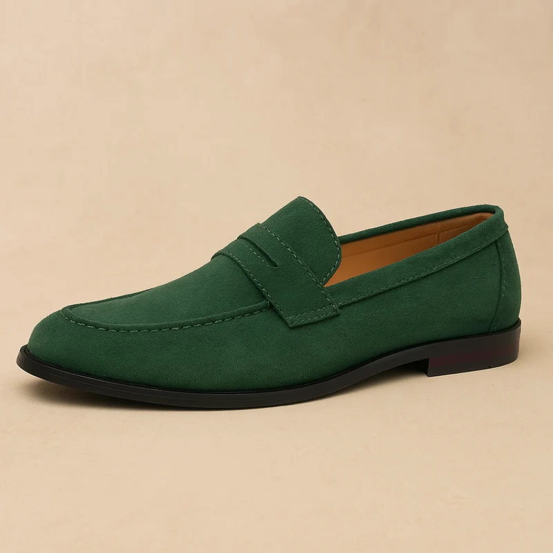 Mocassins en daim homme