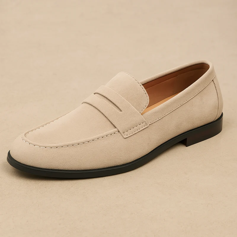 Mocassins en daim homme
