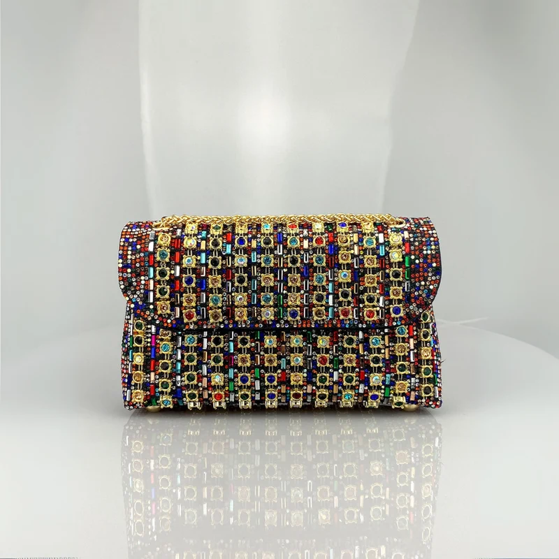 Sac à épaule chic à chaîne colorée