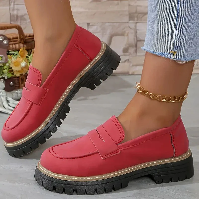 Lucy | Mocassins confortables et chunky pour femmes avec plateforme