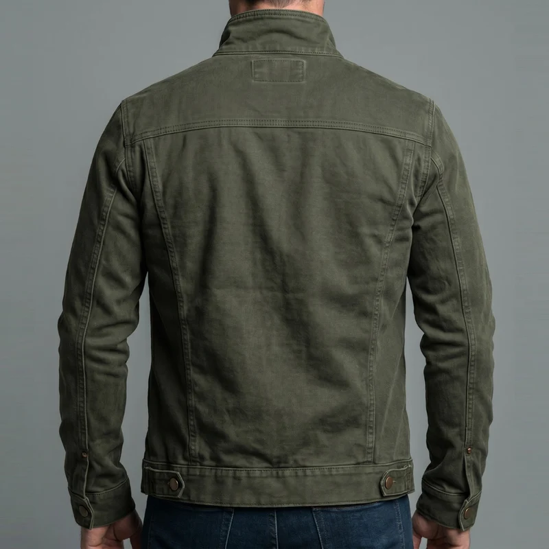 LOUIS | Veste en coton vintage à fermeture zippée