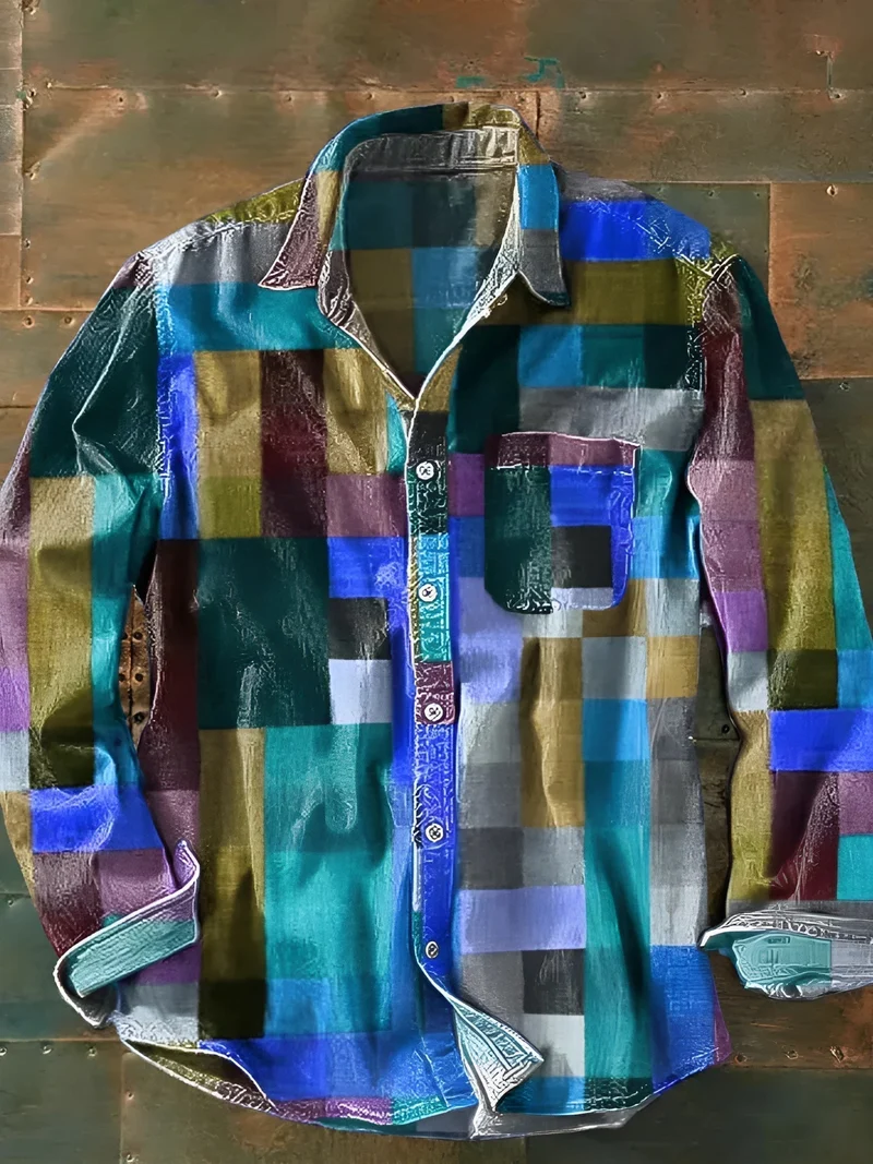 Duval Paris™| CHEMISE MOSAÏQUE SIGNATURE