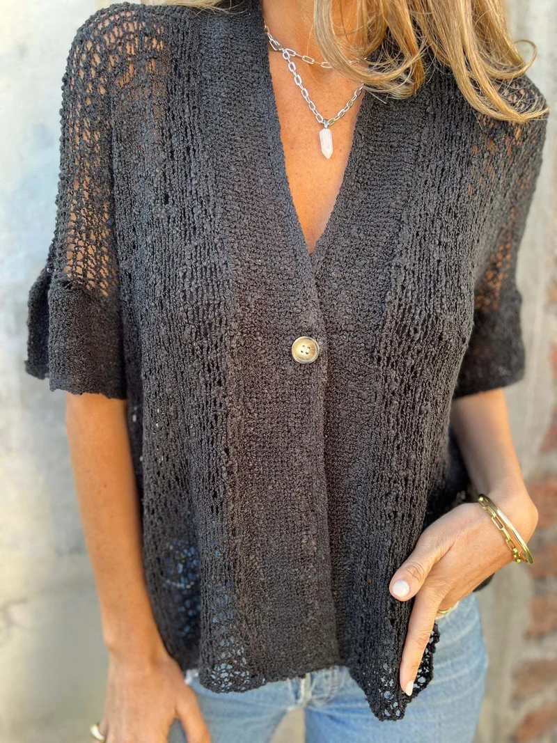 Claire - Gilet Aéré Élégant