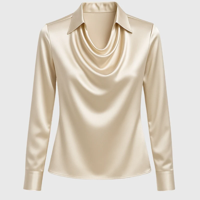Sylvie - Blouse Brillante et Élégante