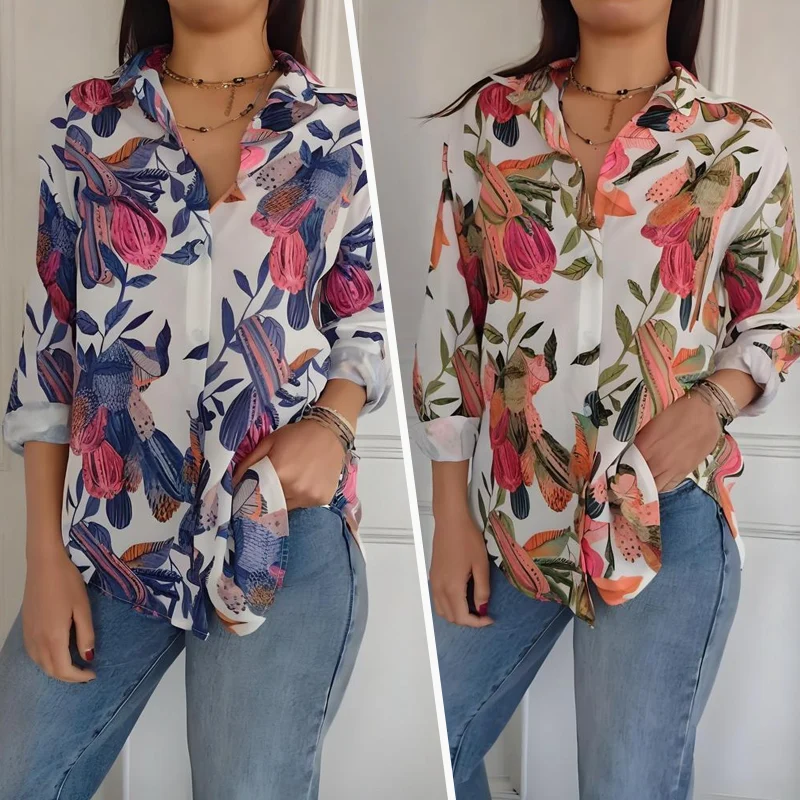Elise - Élégante Blouse Florale