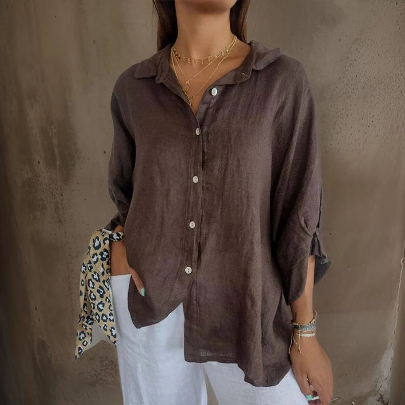 Linda - Élégante Blouse En Lin